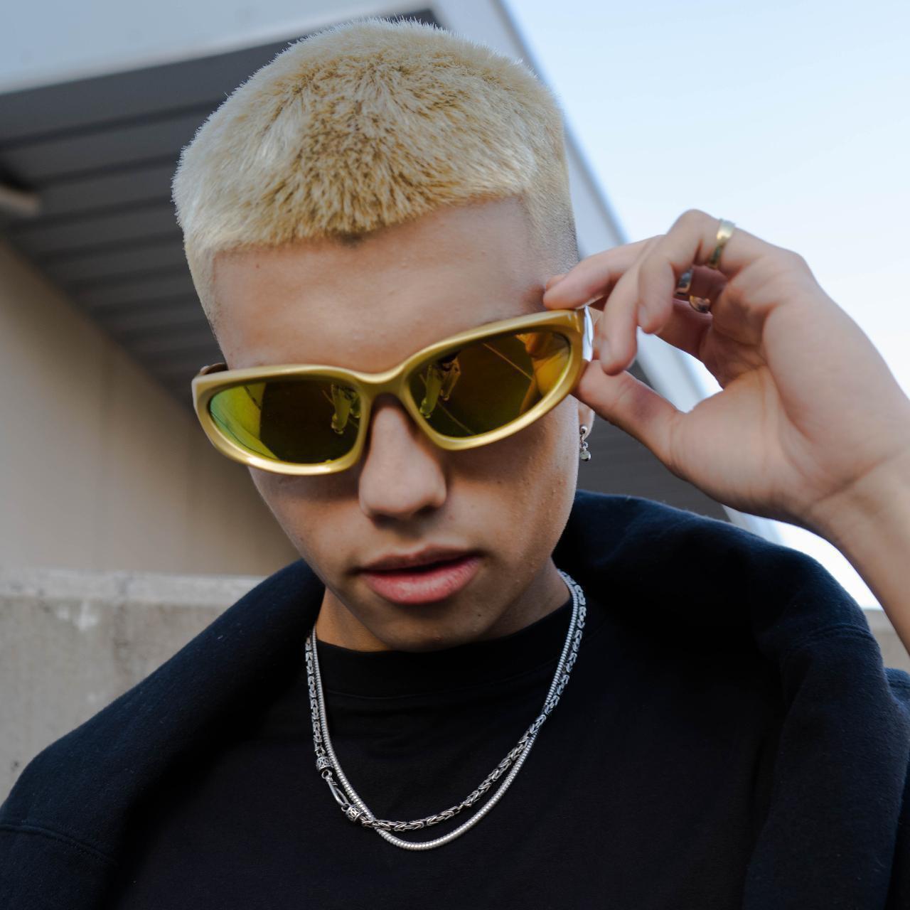 Unisex Y2K style sports wrap around sunglasses Y2K... Depop