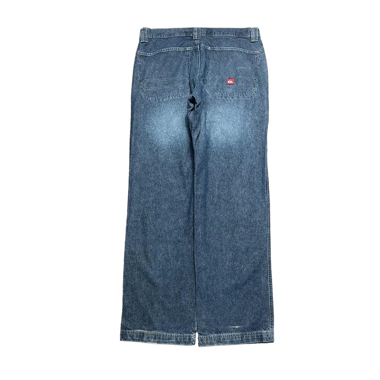 Quiksilver Baggy Jeans Mid Wash Blue Denim Loose Depop