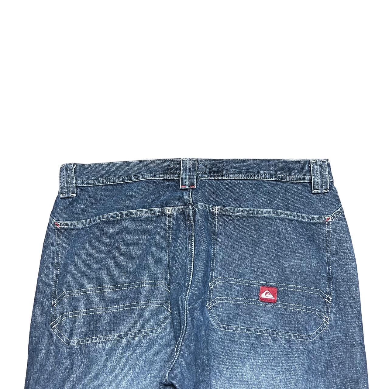 Quiksilver Baggy Jeans Mid Wash Blue Denim Loose Depop