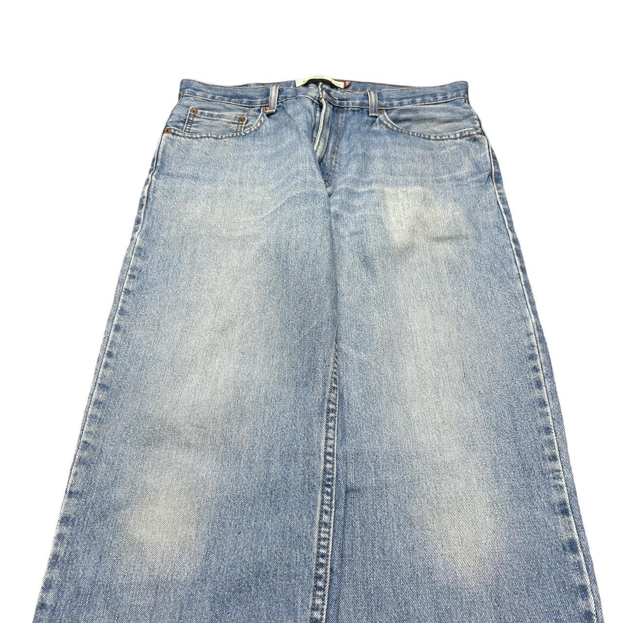 Levi’s 550 jeans. Light wash faded blue denim.... - Depop