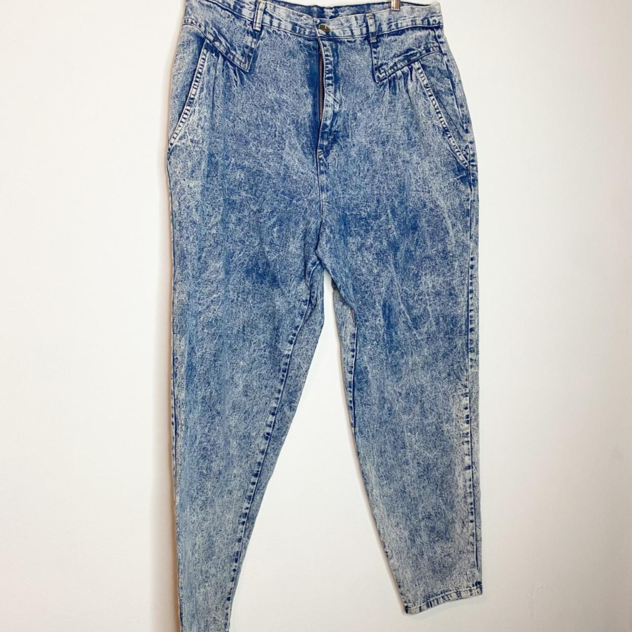 Vintage Cherokee Acid Wash Mom Jeans Size 20W 100%... - Depop