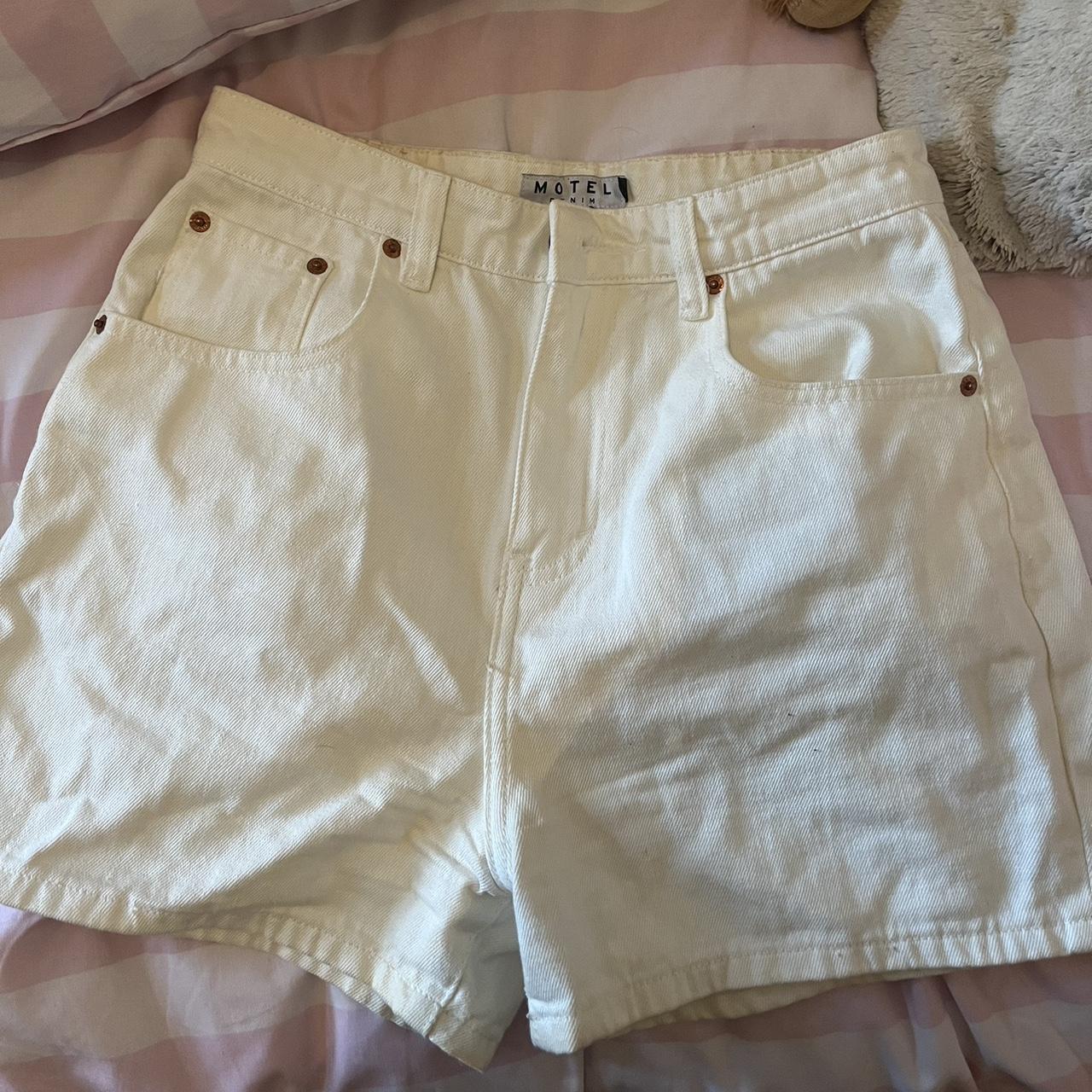motel rocks white shorts size medium worn once