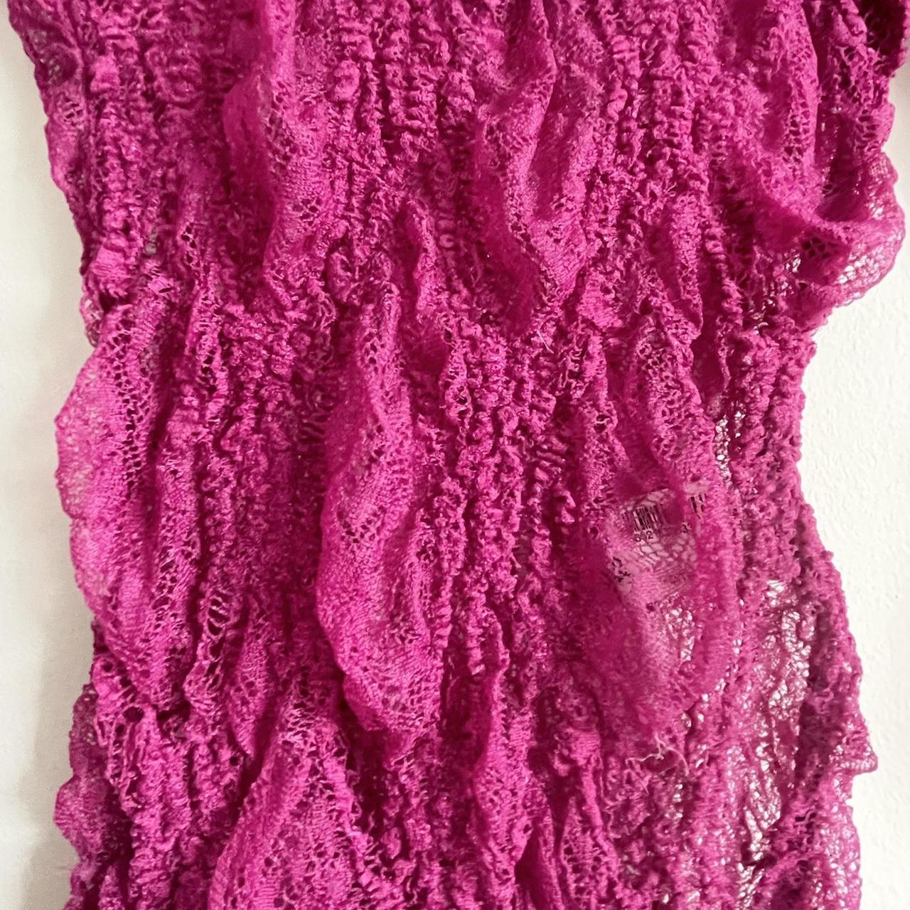 Zara lace bodysuit pink Size M SOLD OUT - Depop
