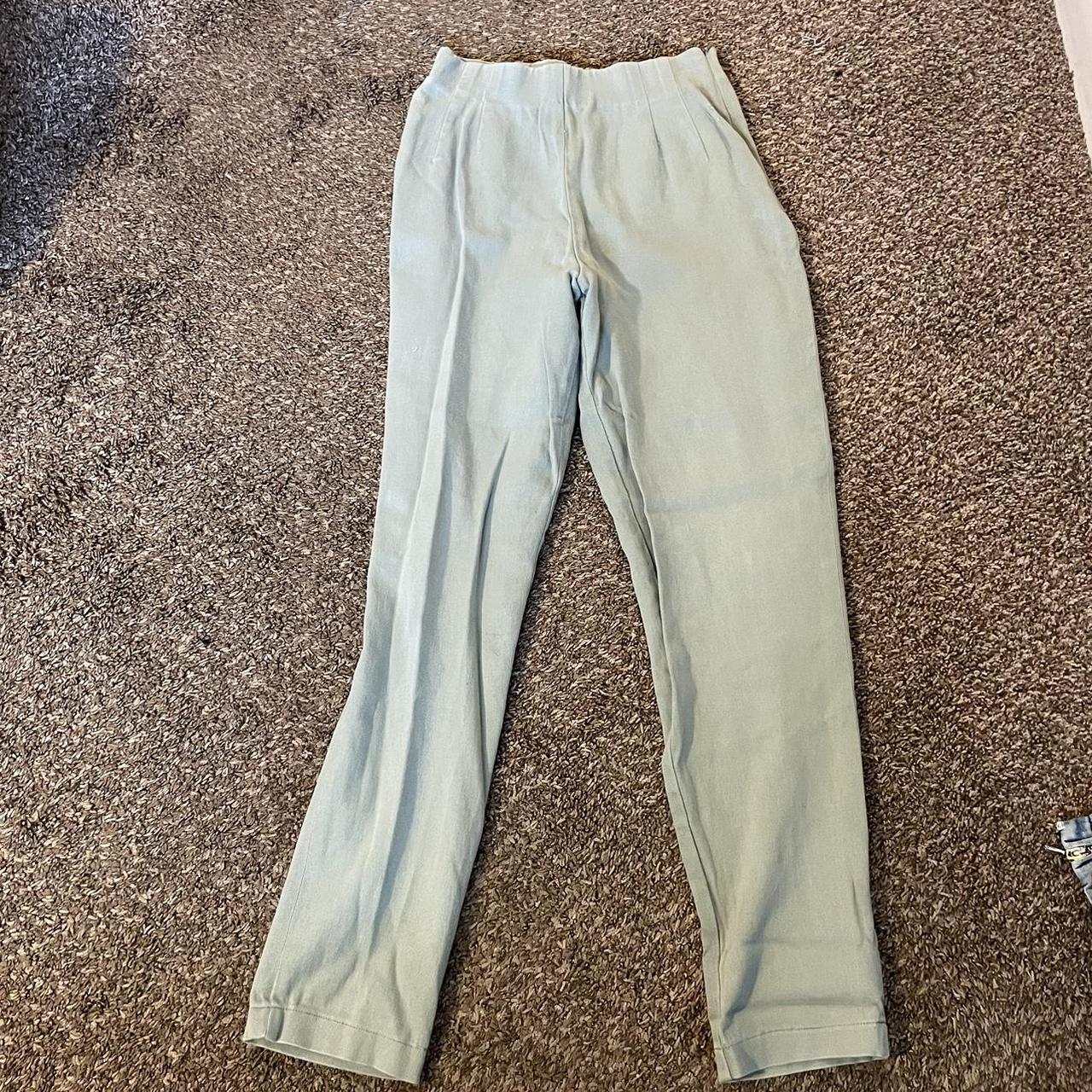 Dress Barn pale green pants - Depop