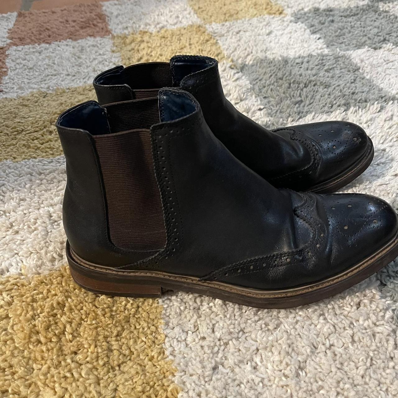 English Laundry men s black chelsea boot scuff on Depop