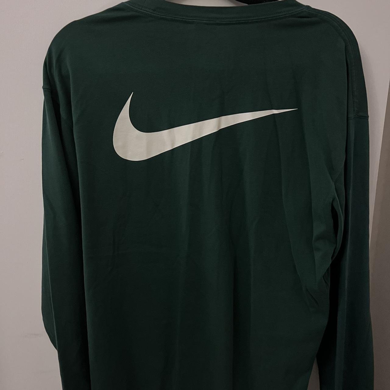 nike stussy green long sleeve