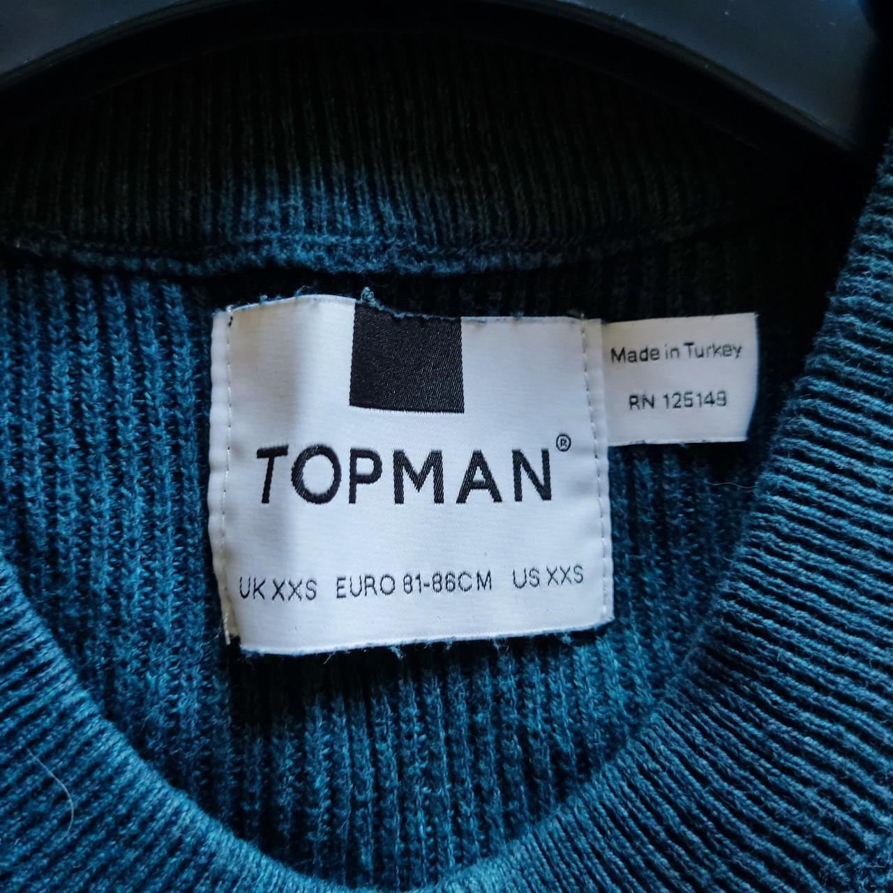 Topman Jumper in Green Size xxs but fits more Depop