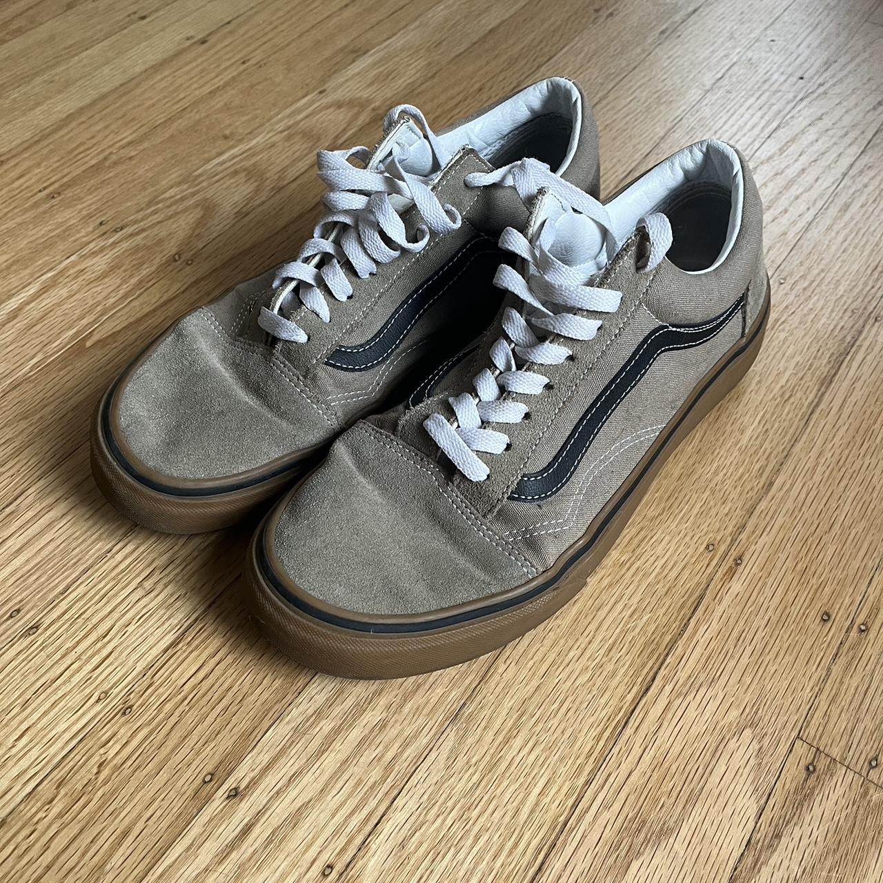 Vans old skool suede clearance and gum kahki trainers