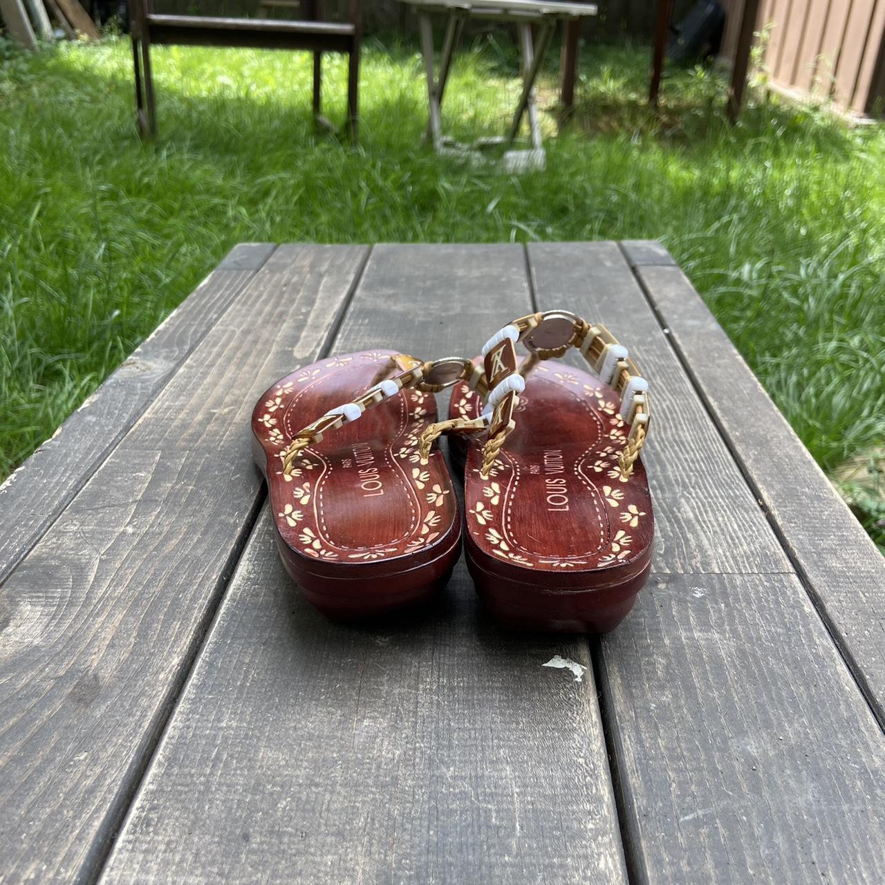 Louis Vuitton sandals -good condition -price - Depop