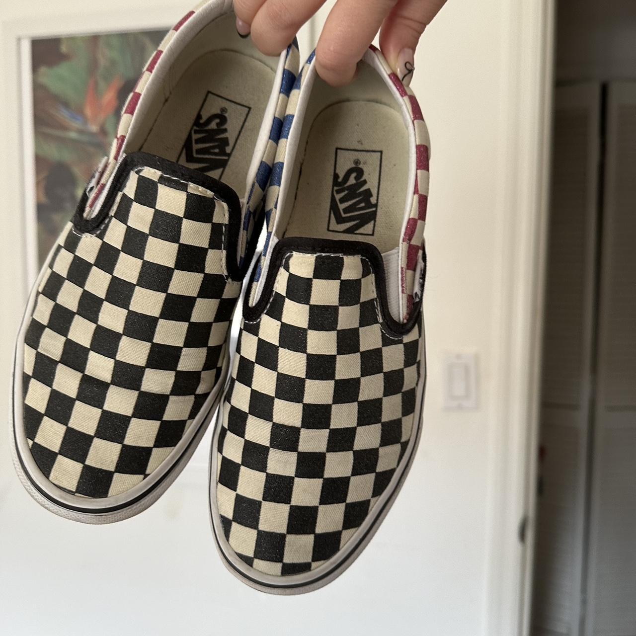 Sparkly deals checkered vans