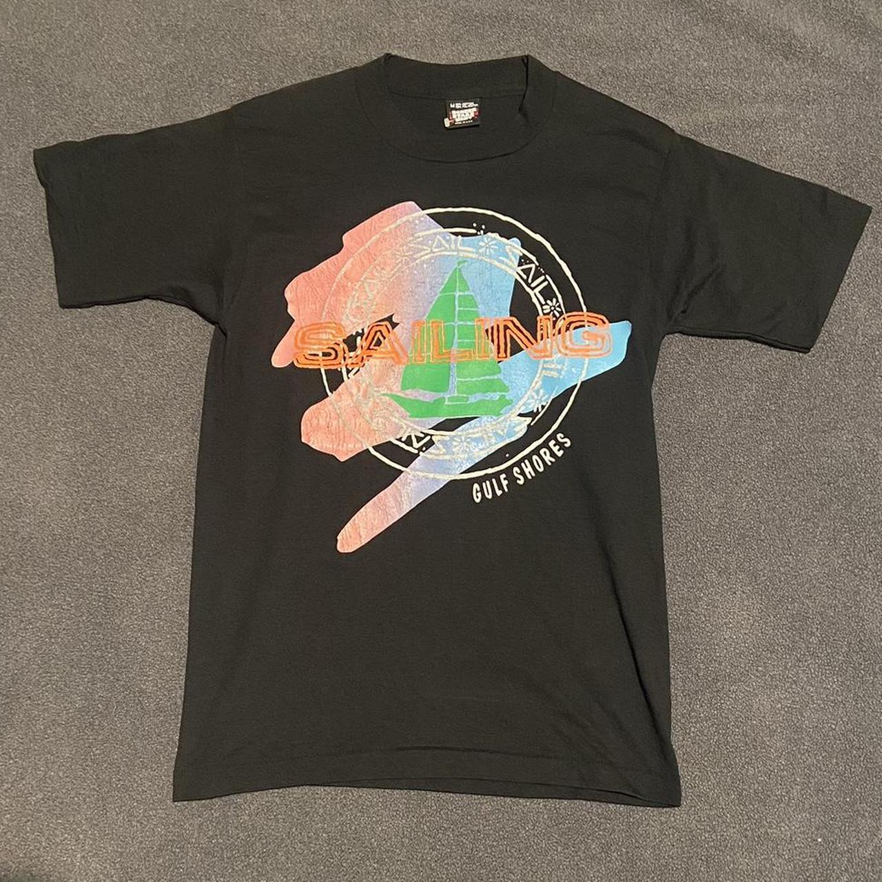 Vintage Single Stitch Sailing Gulf Shores Graphic... - Depop