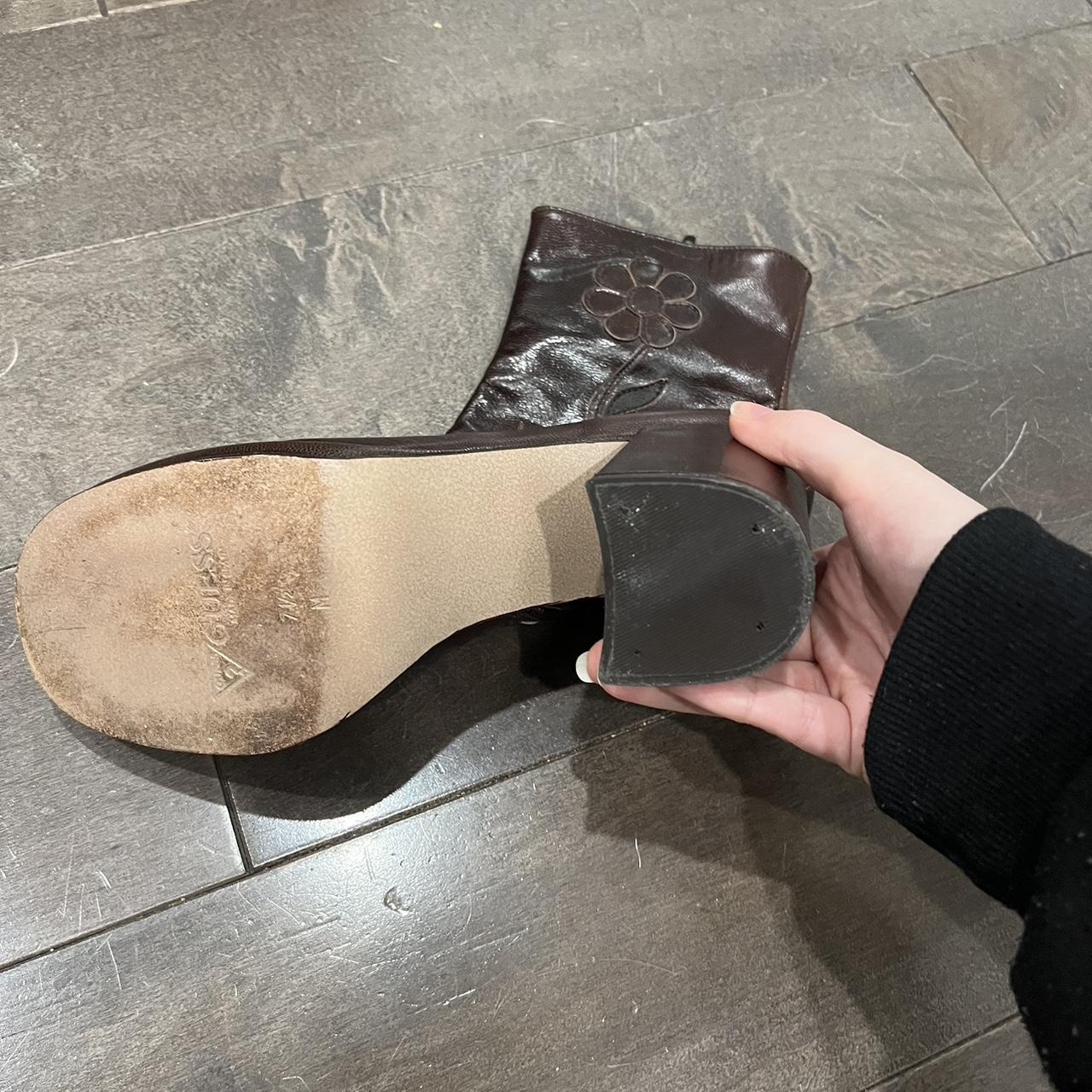 guess brown leather boots