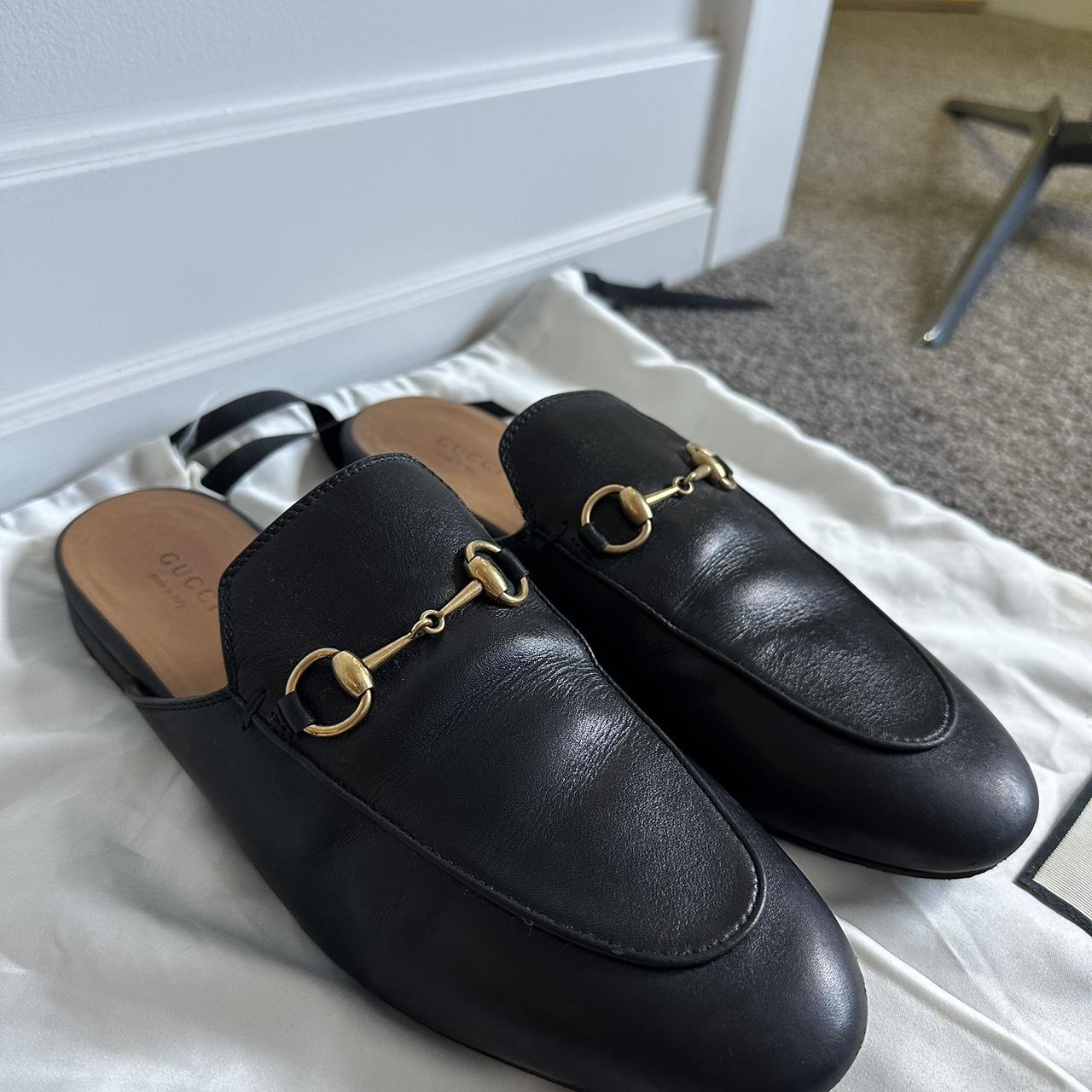 GUCCI Princetown leather slipper size 38 Comes with... - Depop