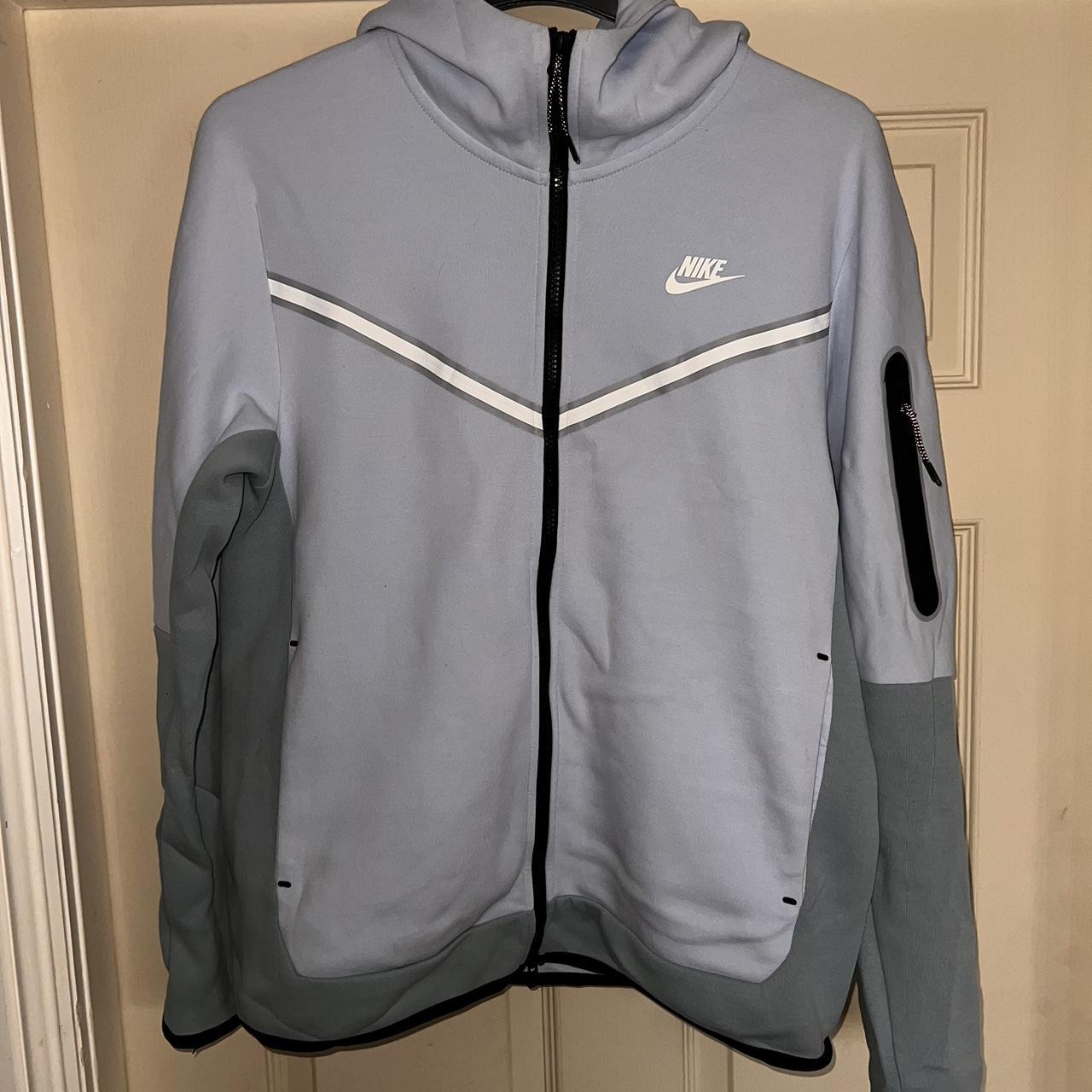 Nike Tech Fleece Jacket Size M 9/10 Condition Light... - Depop