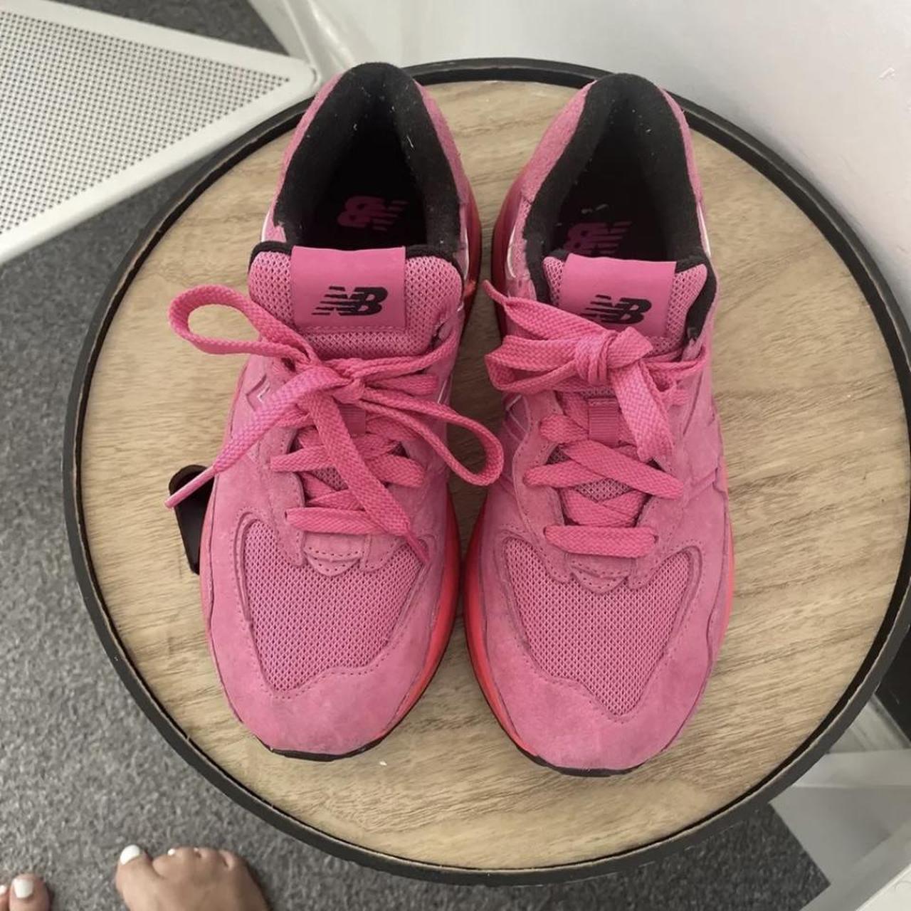 Pink new balance trainers size 6 new balance... Depop