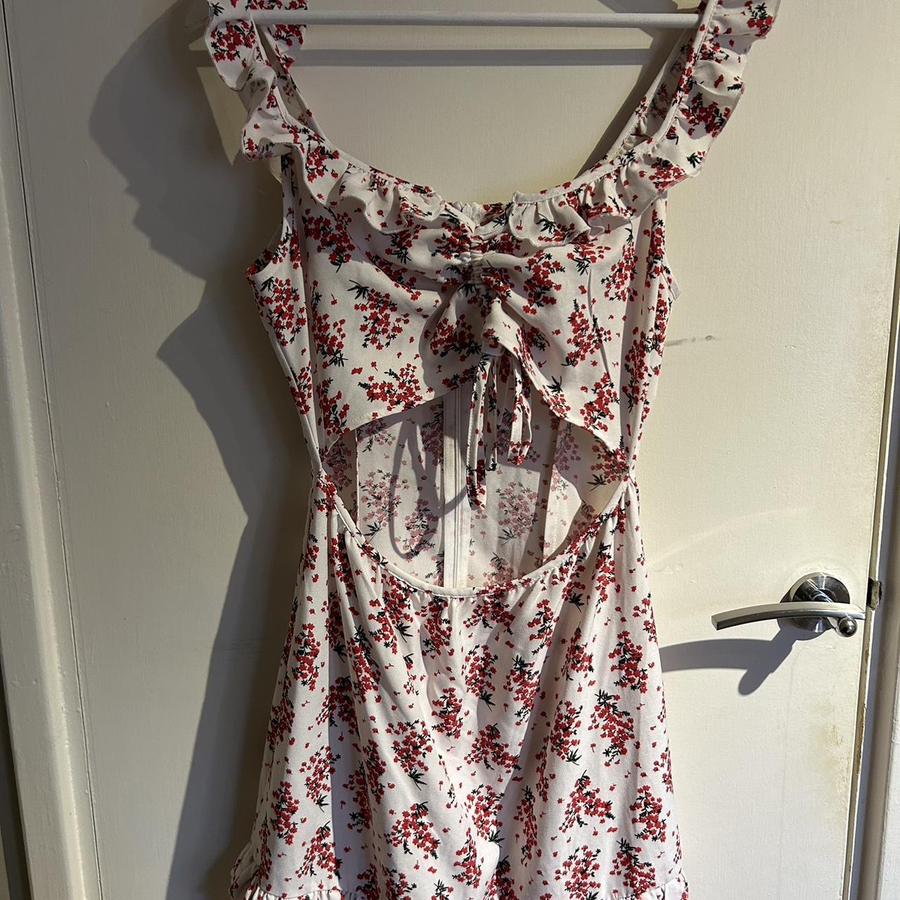 Nasty Gal Dress    Cut Out Dress - Floral - Summer - Depop