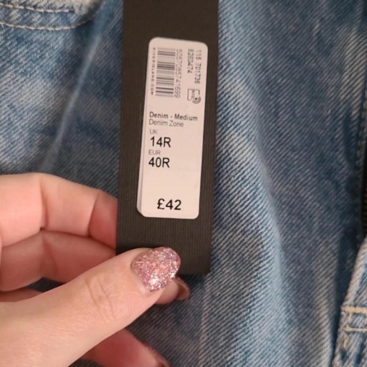 River Island brand new ripped jeans 14R - Depop