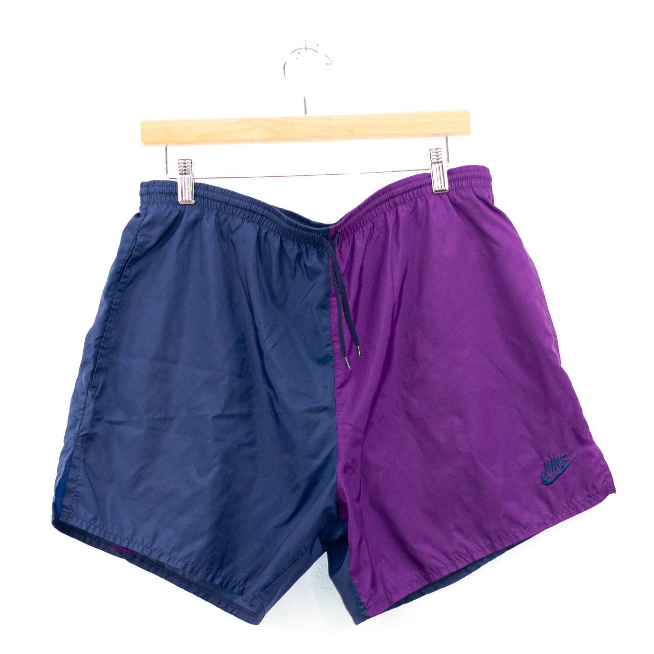 Nike Men's Navy and Purple Swim-briefs-shorts