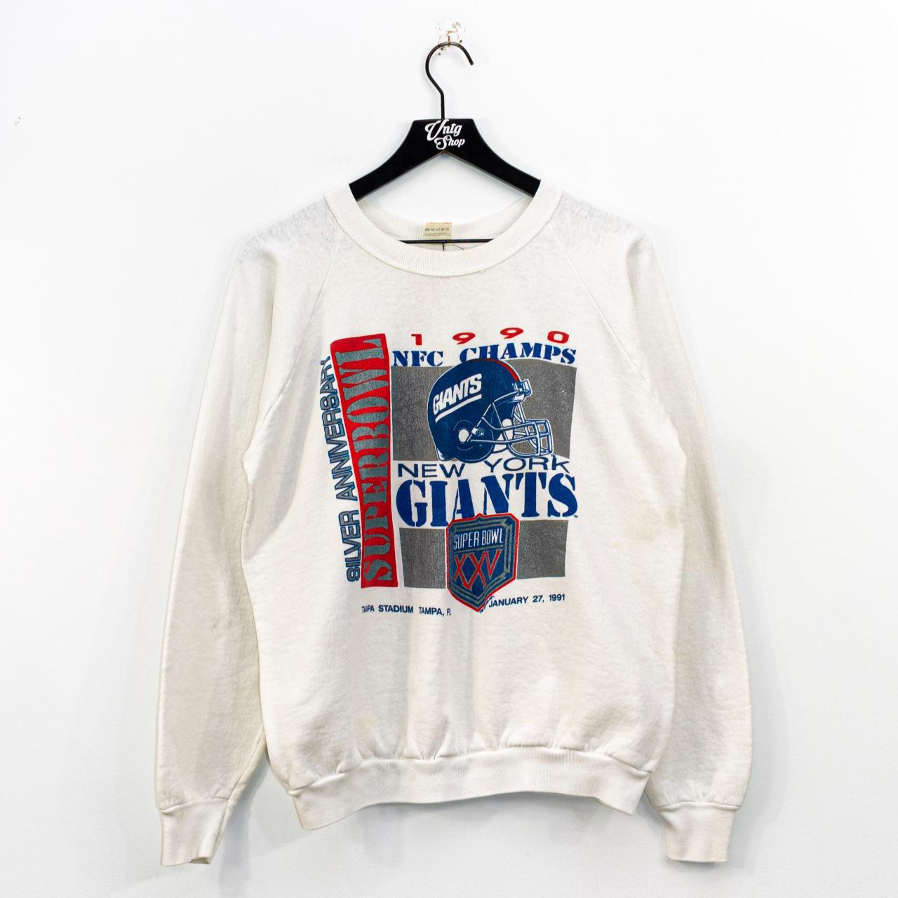 Vintage New York Giants Football 1991 Super Bowl T - Depop