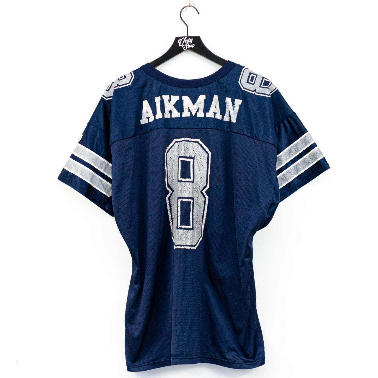 Vintage 90’s Wilson Dallas Cowboys Troy Aikman Home Jersey Size Large (L 46)