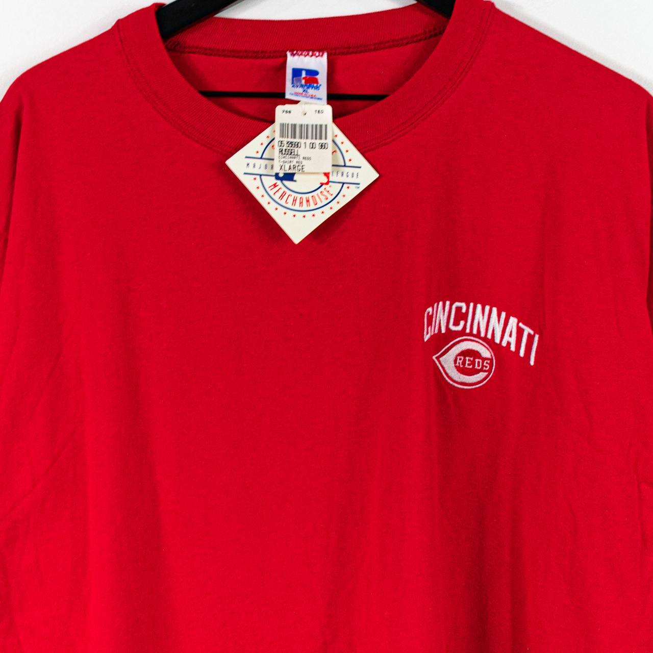 vintage Russell athletic Cincinnati reds MLB major - Depop