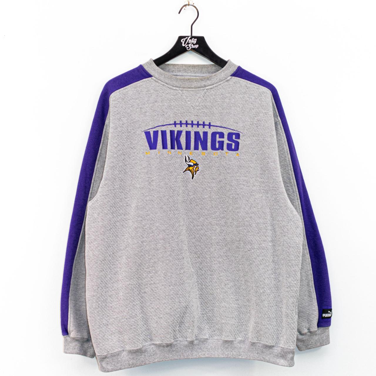 Vintage NFL Minnesota Vikings Sweatshirt Says - Depop