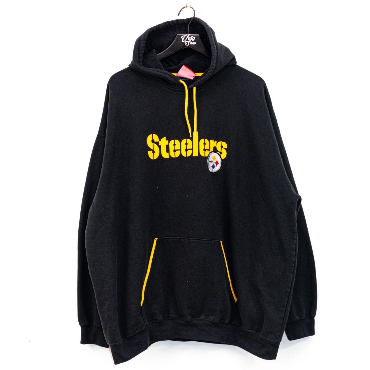 NFL, Shirts, Vintage Y2k Retro Nfl Pittsburgh Steelers Embroidered Hoodie  Sweatshirt