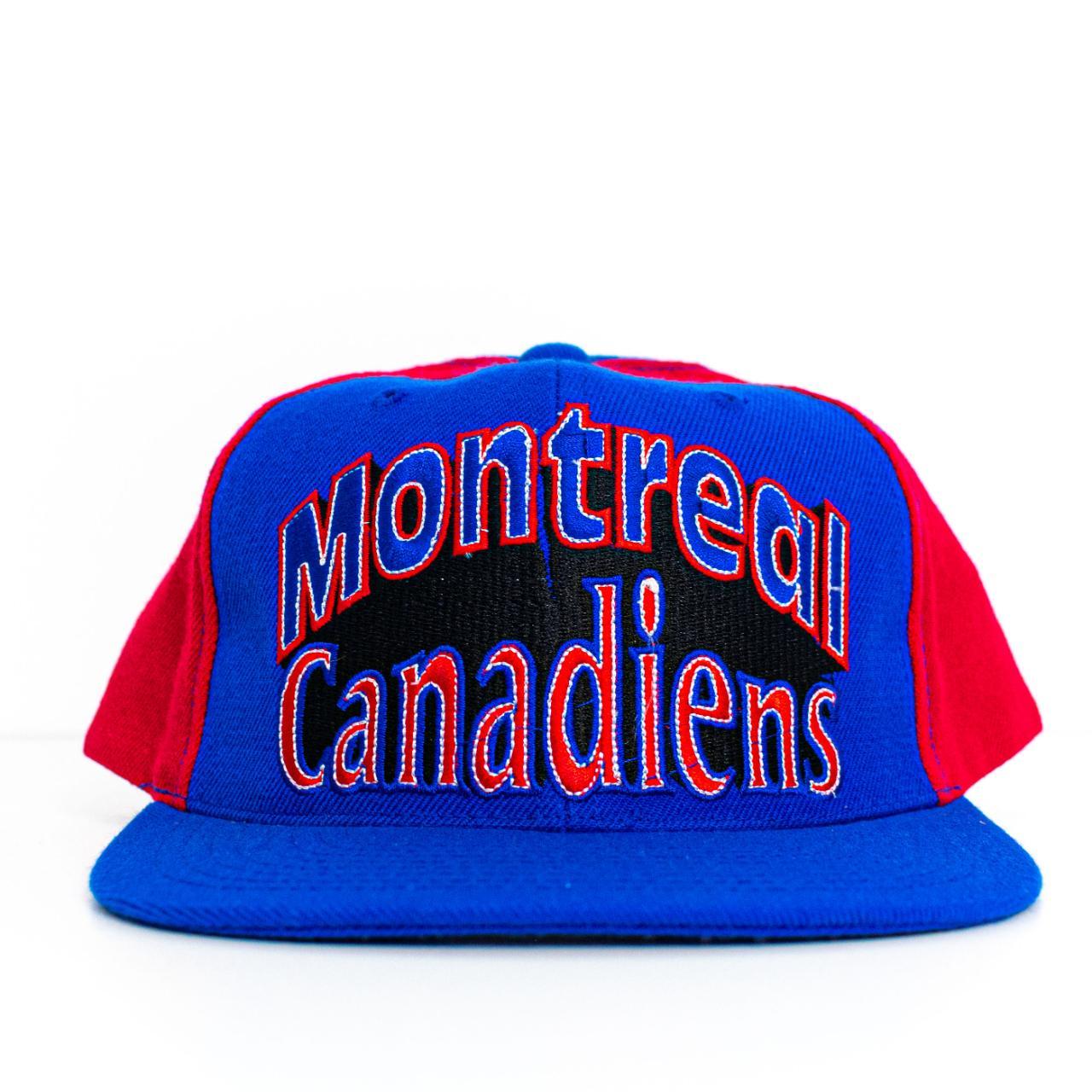 VTG 90s AJD Montreal Canadiens Double Line Snapback... - Depop