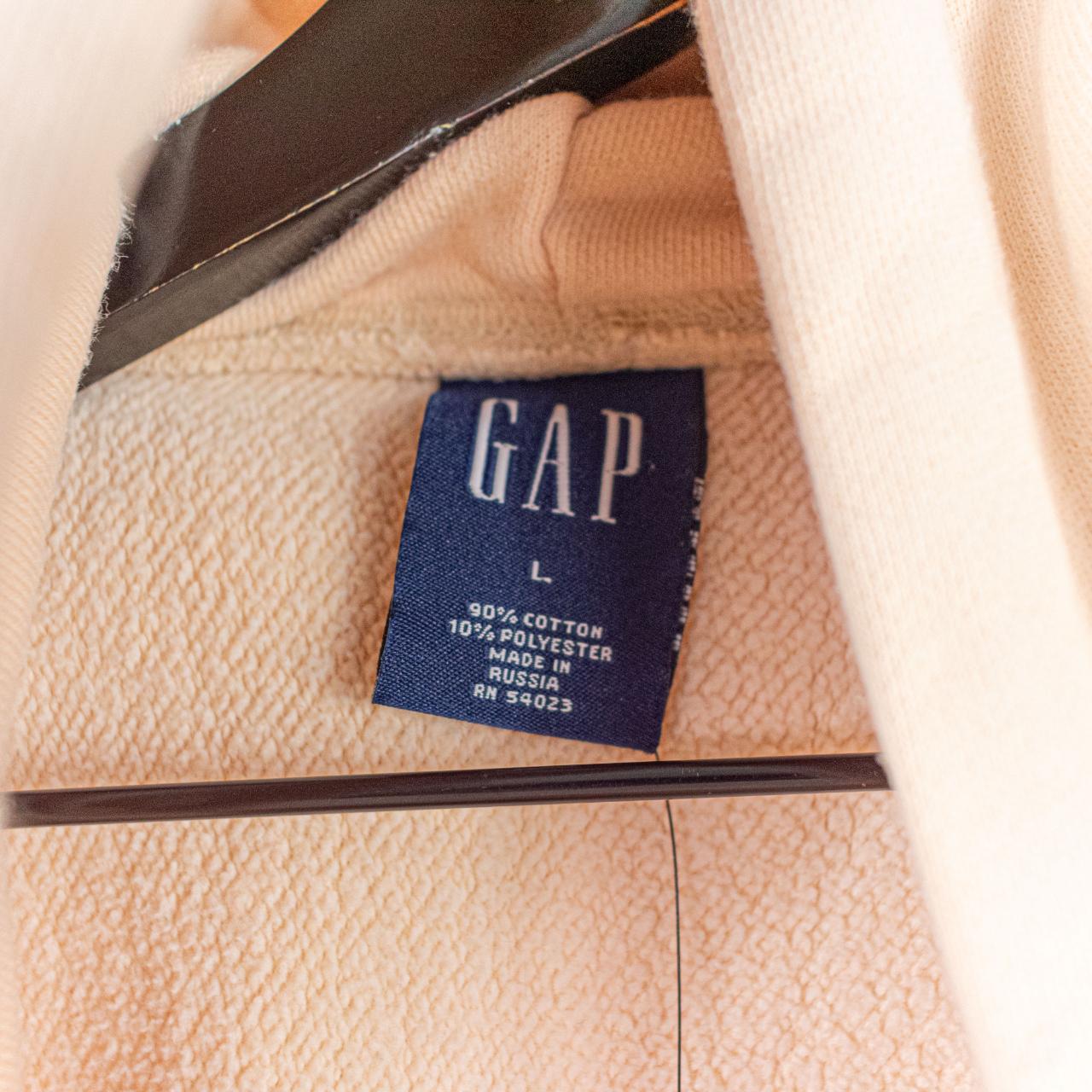 90s vintage gap hoodie. Brown with a beige gap logo - Depop