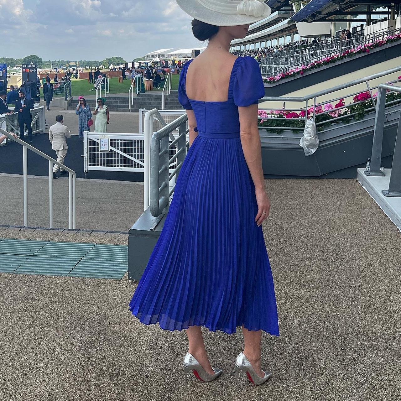 Royal blue outlet races dress