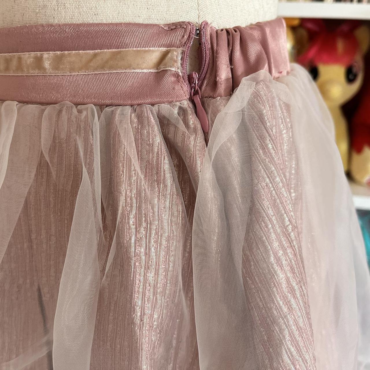 ♡ Liz Lisa Poofy Pink Fairycore Style Skirt with Bow | Depop