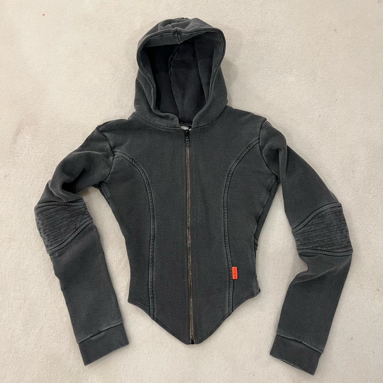 The K Label Acid Wash Corset Style Zip up... Depop