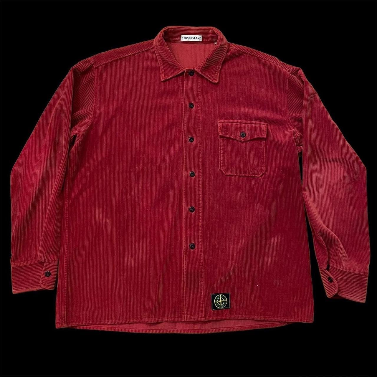 超希少 L STONE ISLAND 95AW Jumbo Cord Shirt-