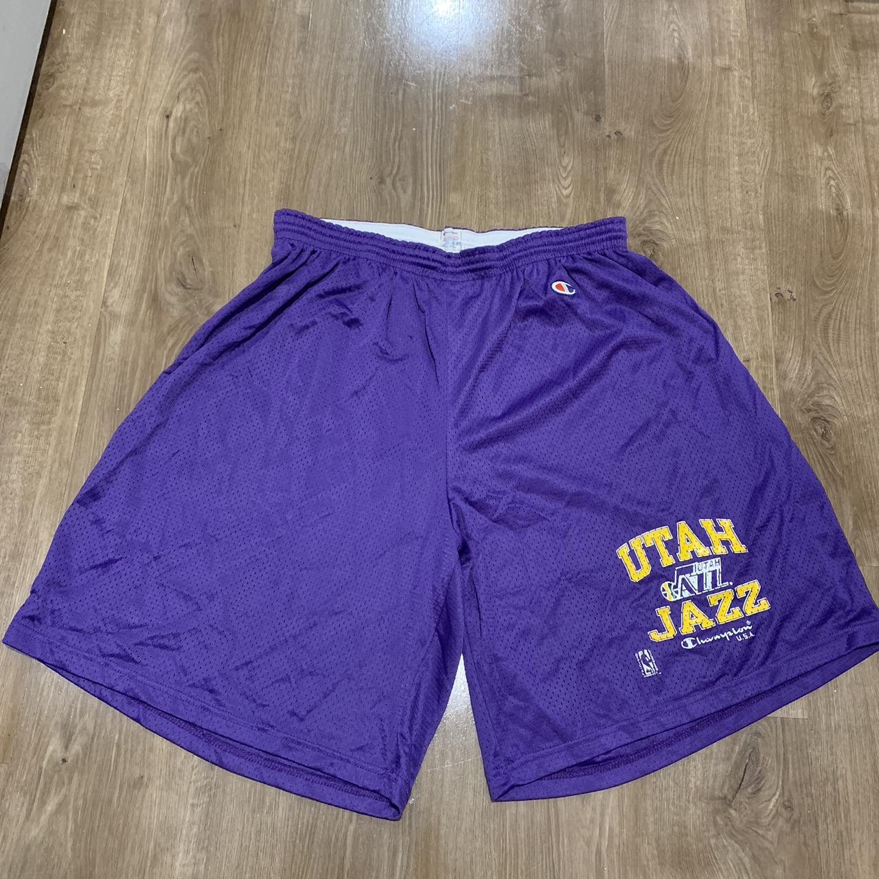 Utah Jazz 90s Retro Shorts Size Small🔥🔥 Hmu for any - Depop