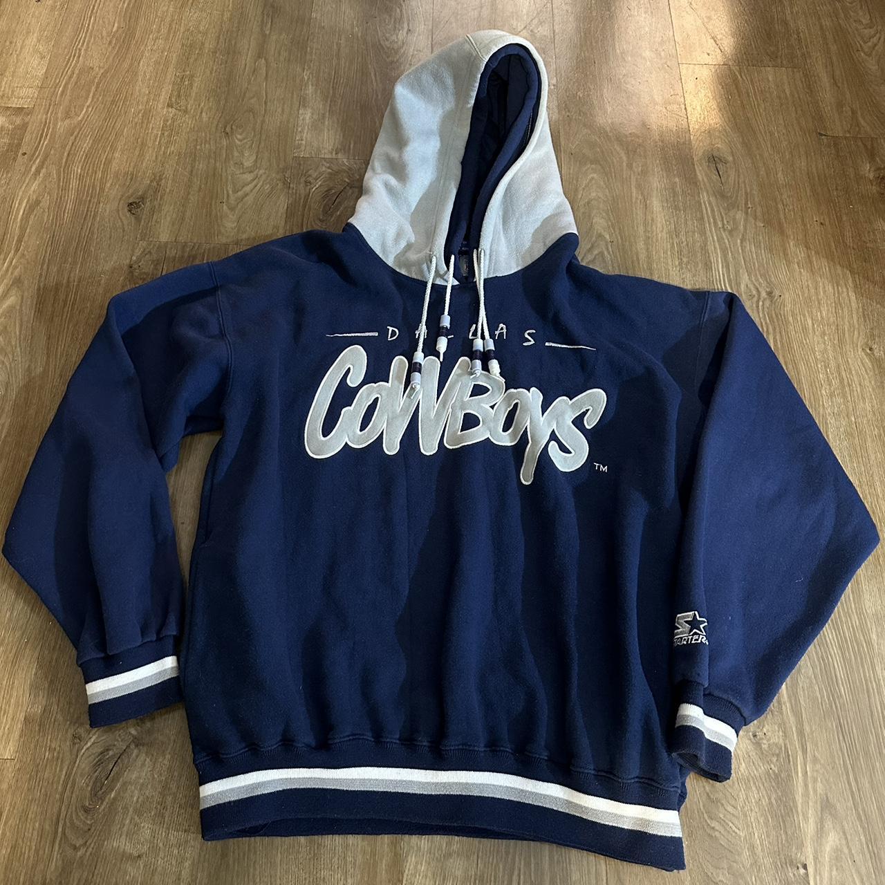 Vintage vintage dallas cowboys starter double hooded hoodie