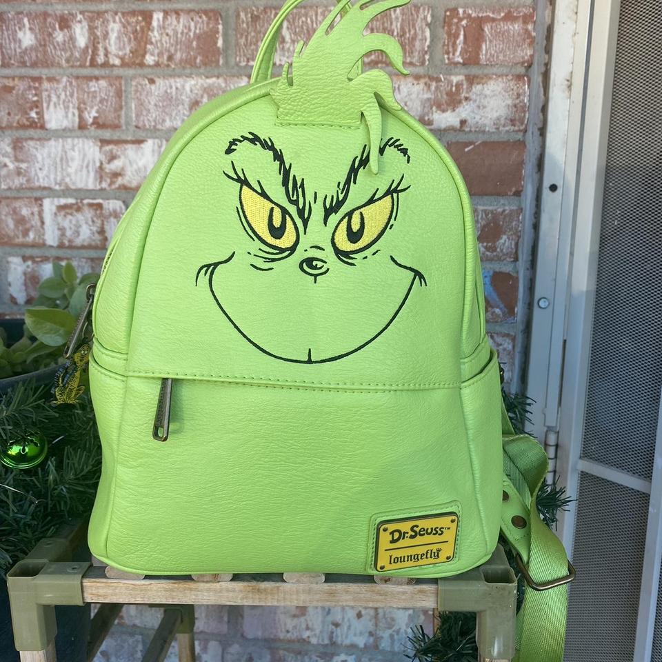 Loungefly mini backpack grinch used but good condition Depop