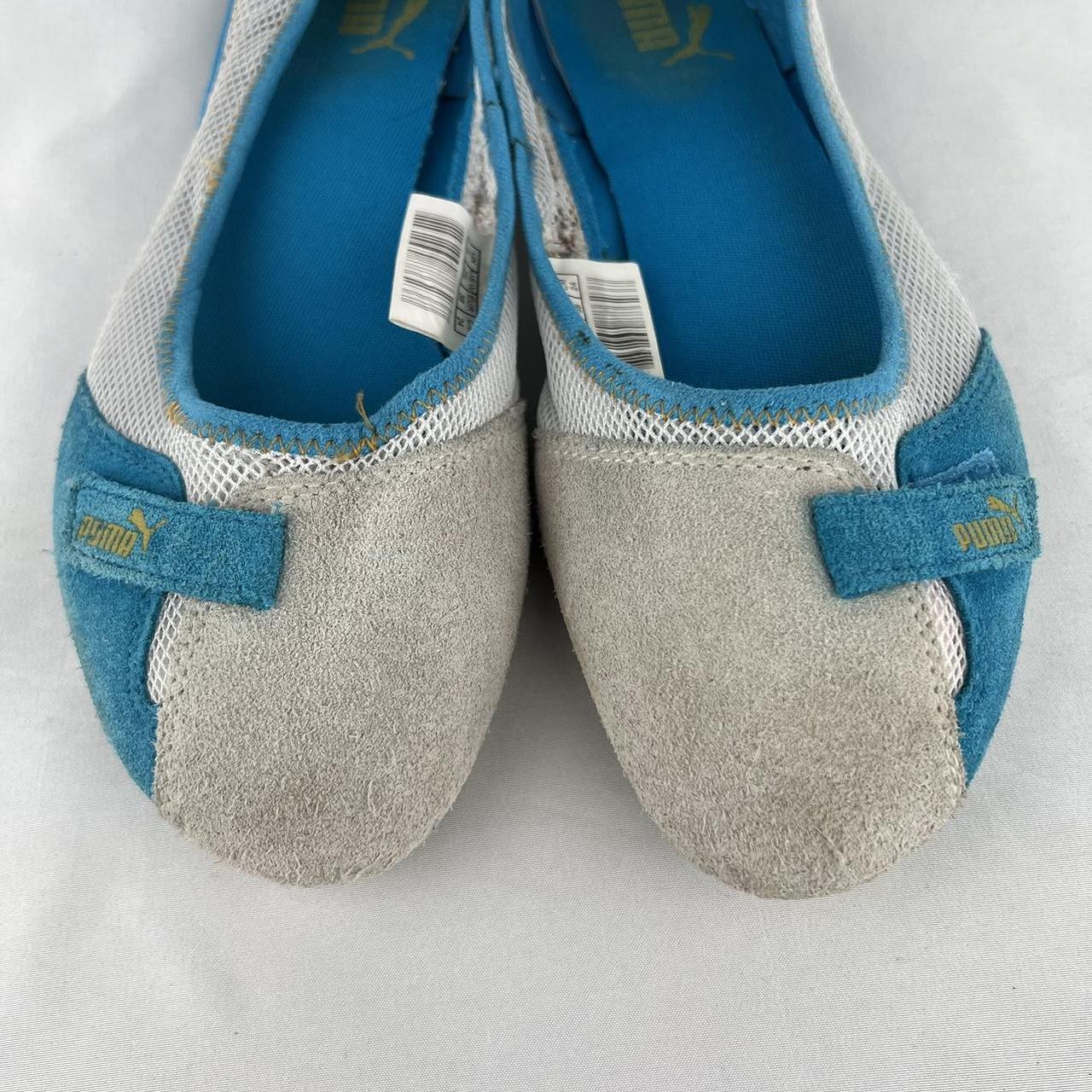 PUMA BALLET FLATS Vintage 00s Puma blue grey. Depop