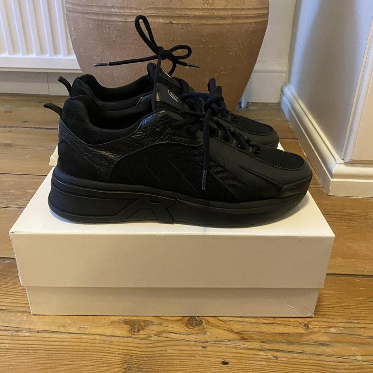 Represent clothing viper black trainers... - Depop