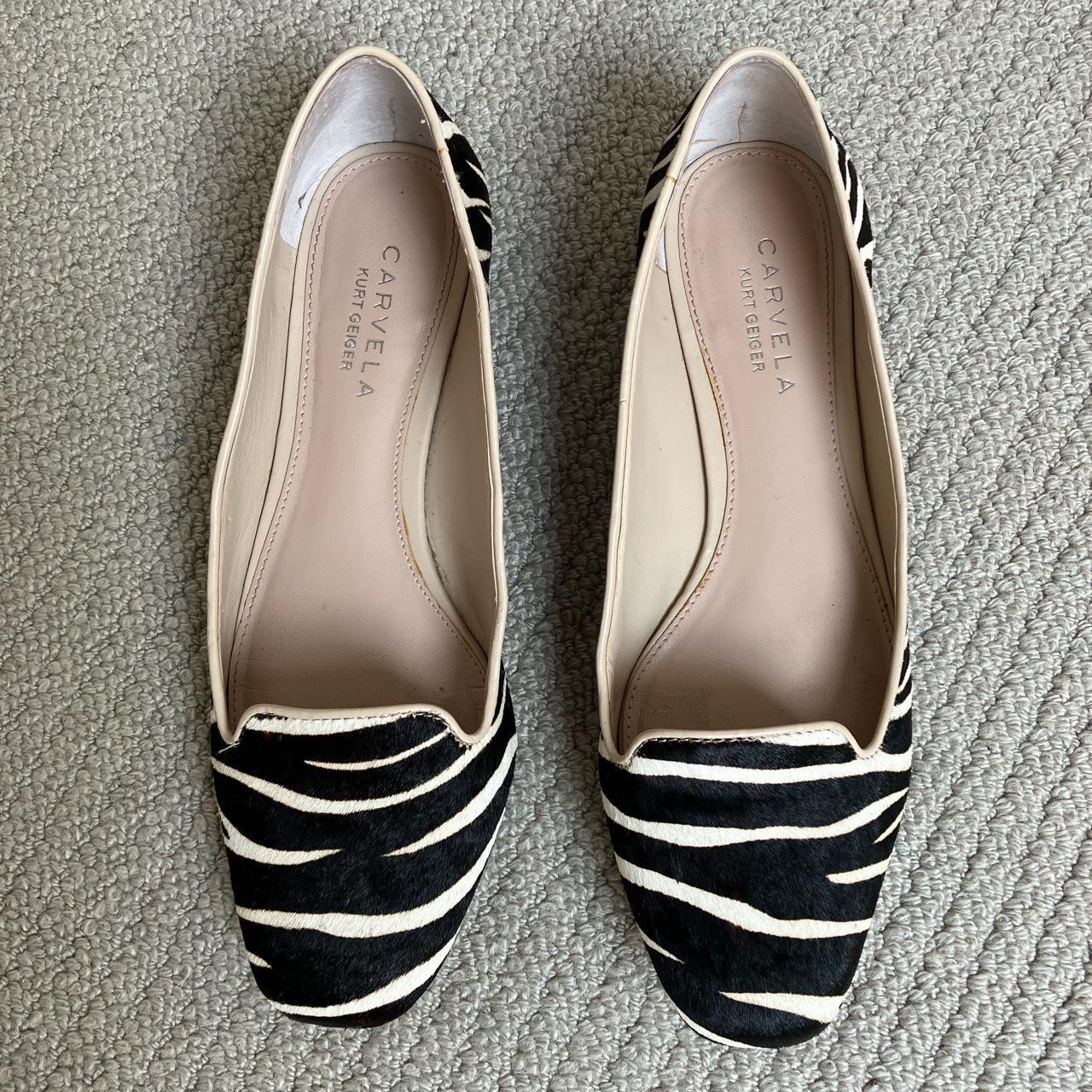 Carvela by Kurt Geiger pony hair leather flat