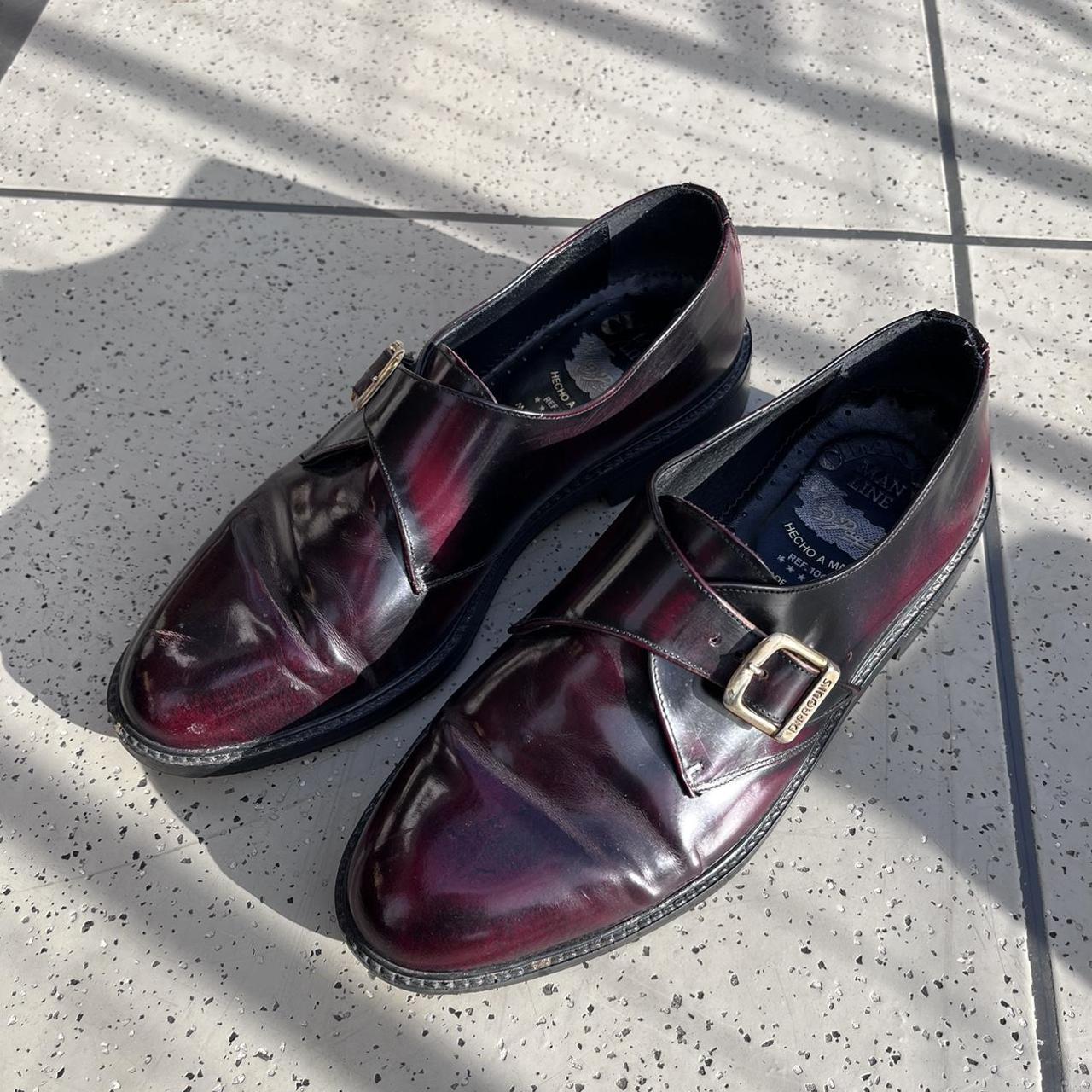 Women's Burgundy Brogues | Depop