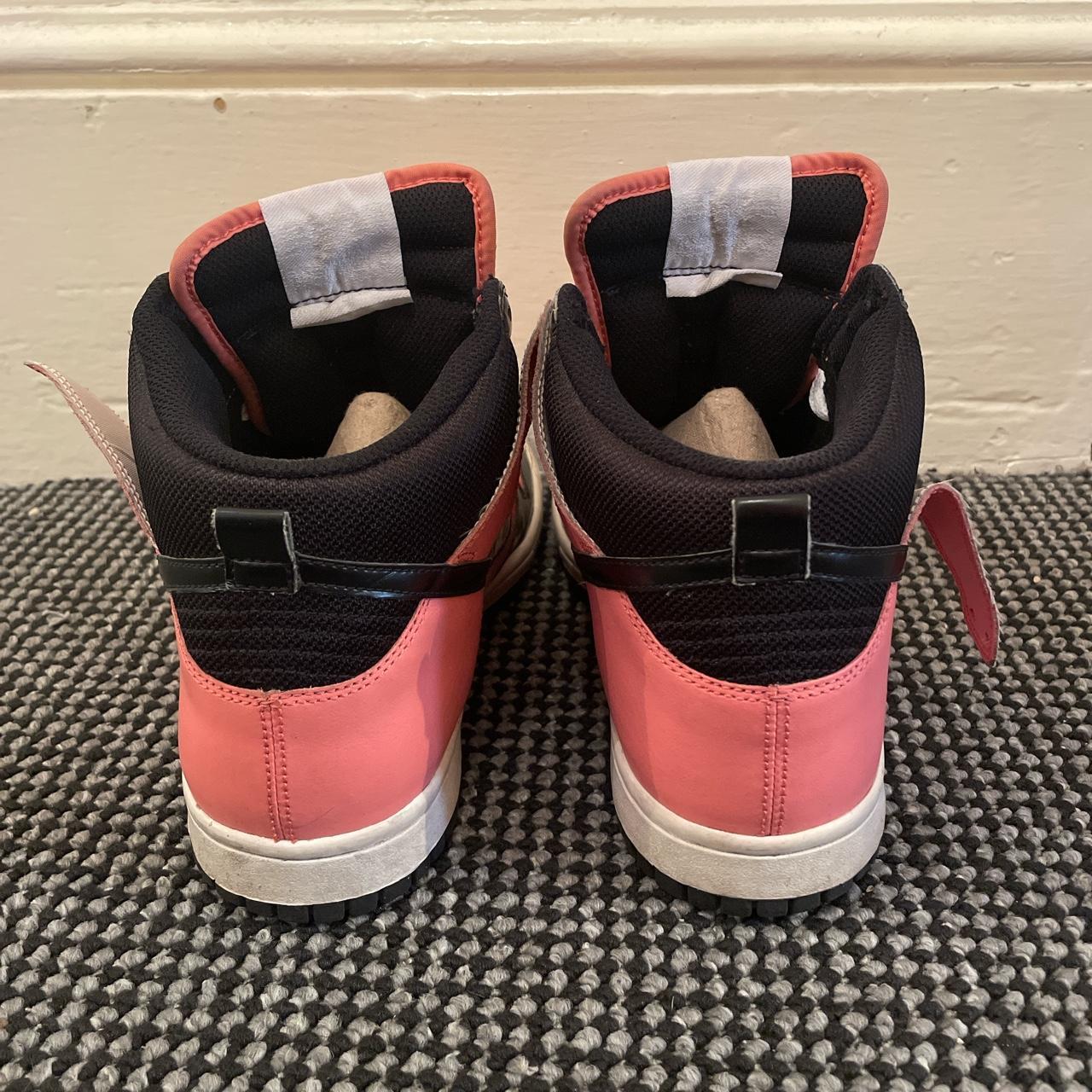 Nike Dunk High Pink Black Women’s - UK Size 7... - Depop