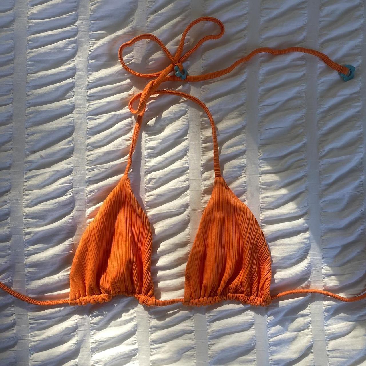 Frankie Bikinis orange top so flattering and cute i... - Depop