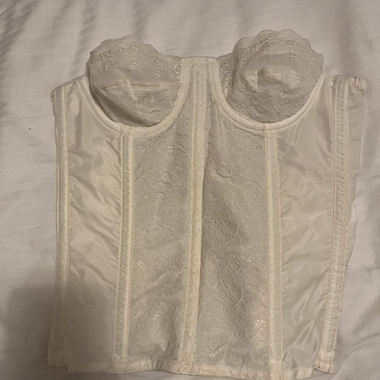 Vintage White Strapless Corset top #Vintage... - Depop