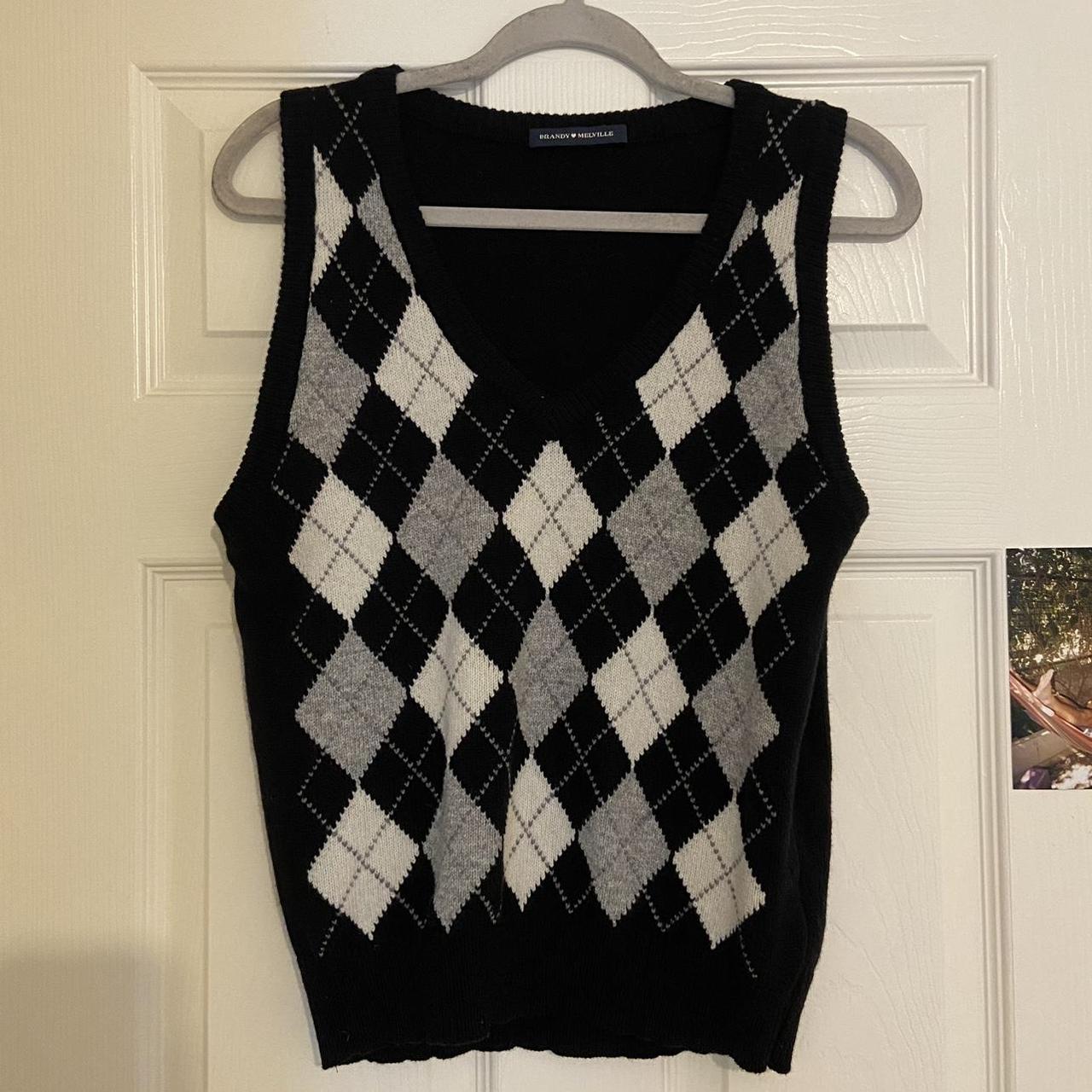 Brandy Melville sweater vest jumper. only worn once... - Depop