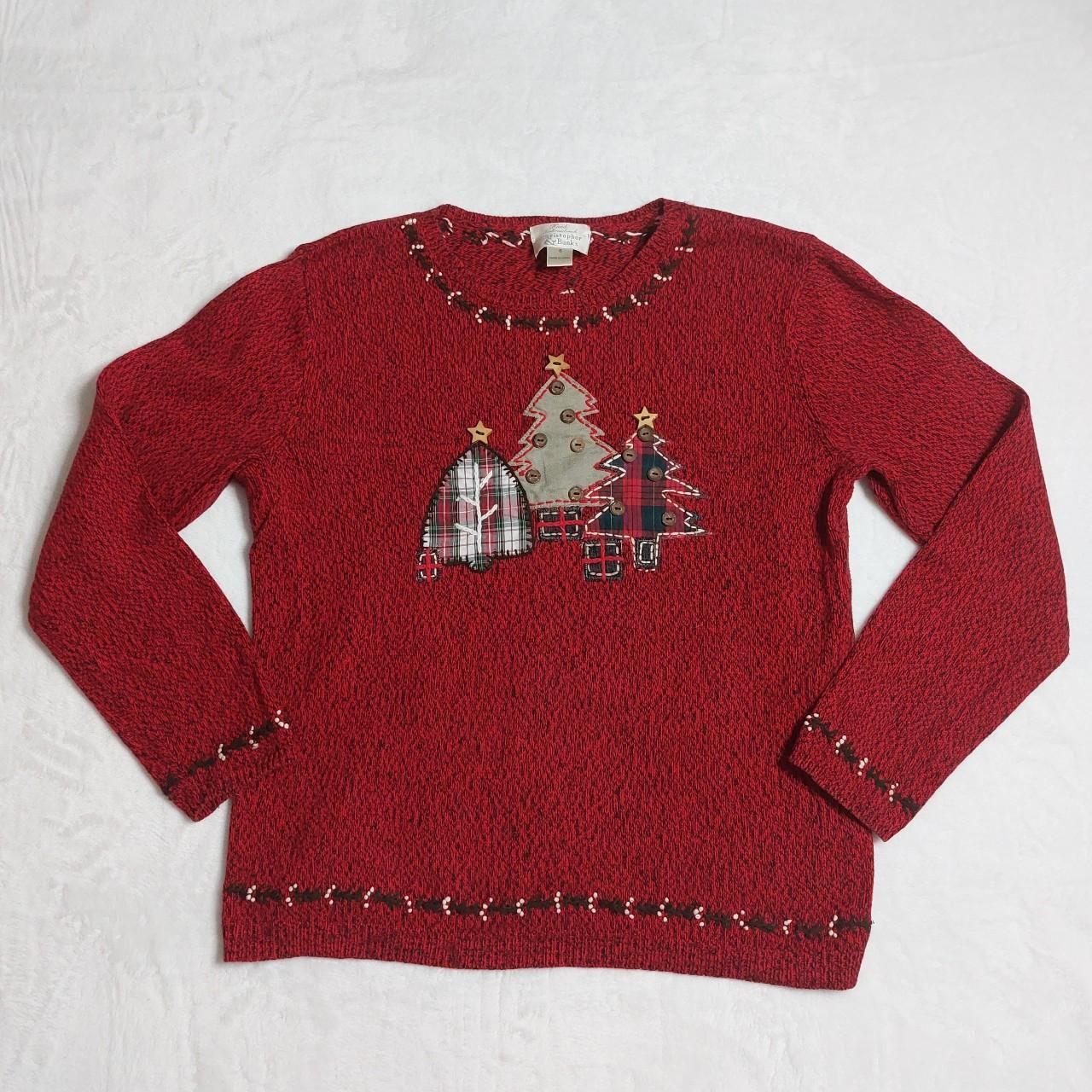 Christopher Banks Hand Embroidered Christmas Tree Depop