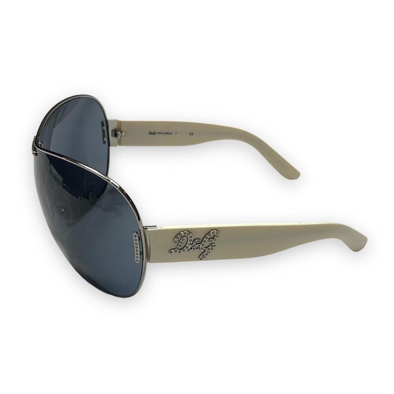 dolce and gabbana white sunglasses