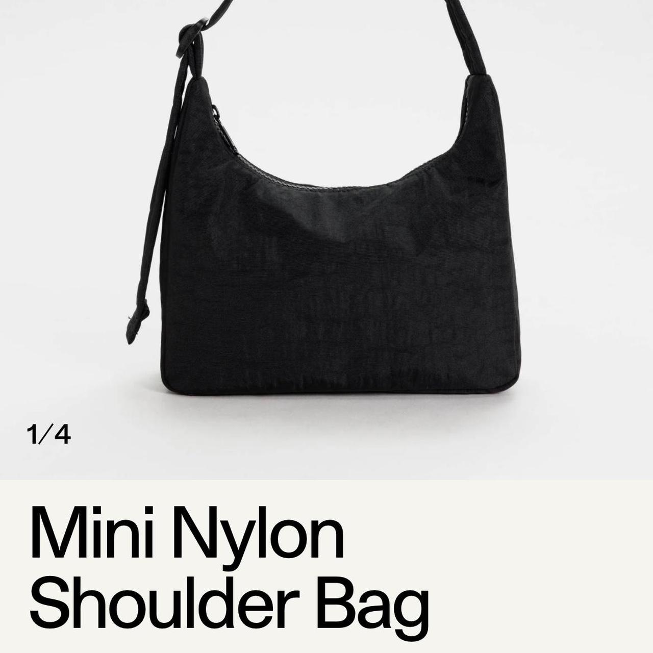 Mini Nylon Shoulder Bag : Black - Baggu