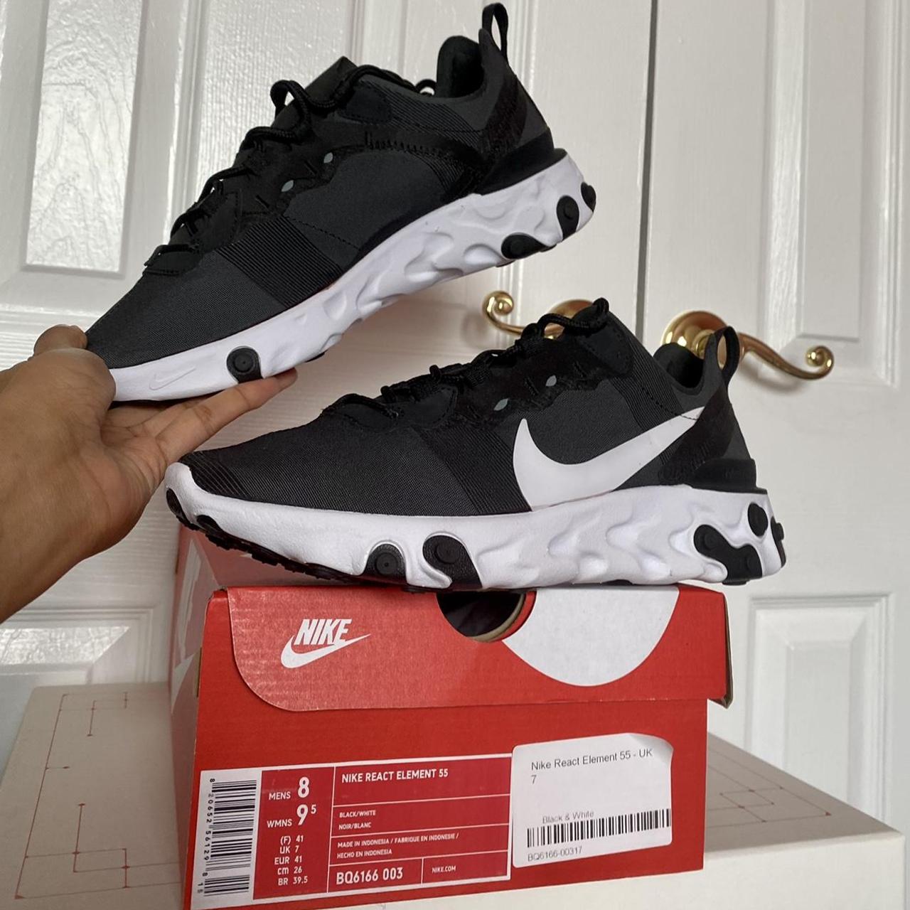 Shoes Nike Nike React Element 55 Noir Blanc Sneakers Nike React