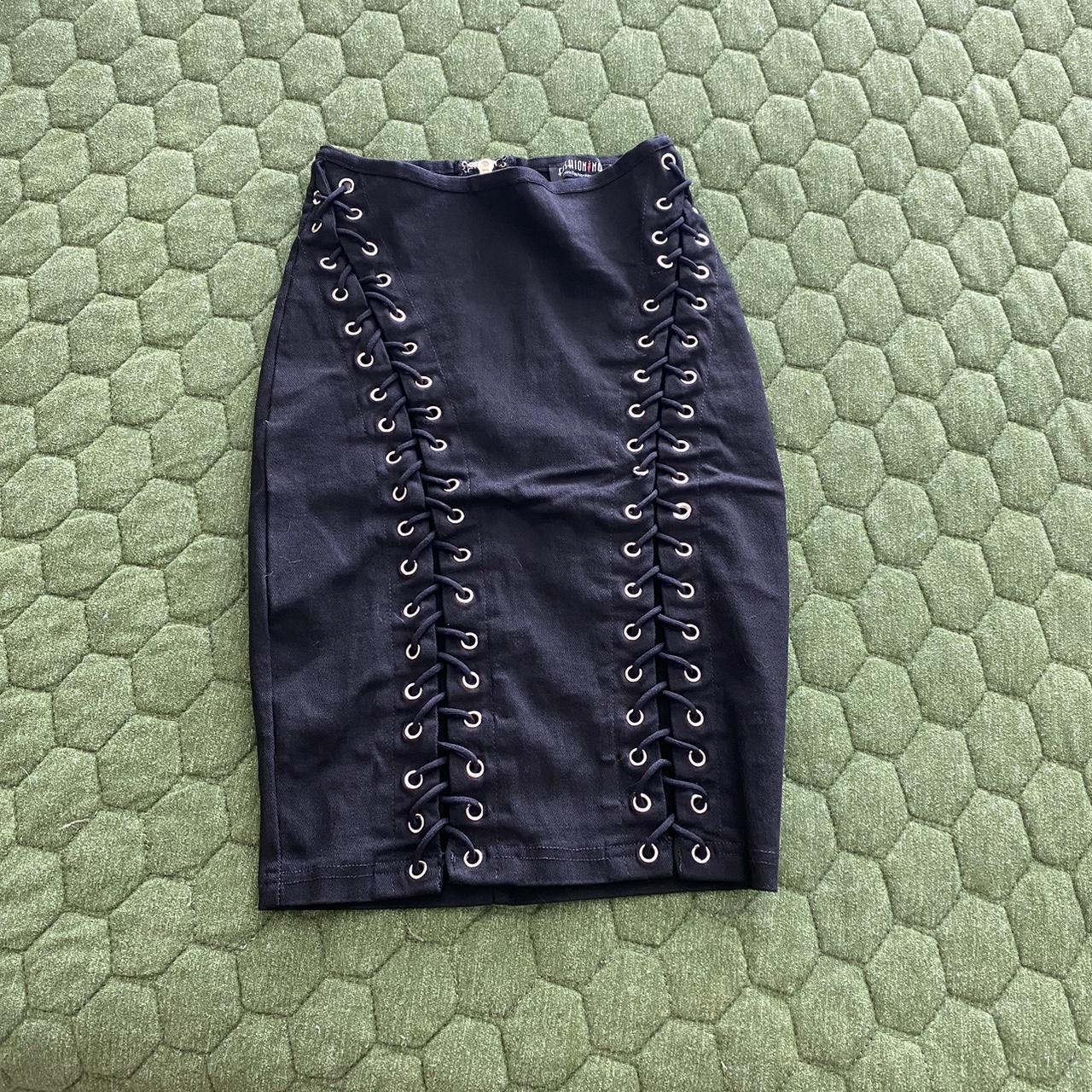 Fashion nova criss cross detailed skirt! Super... Depop