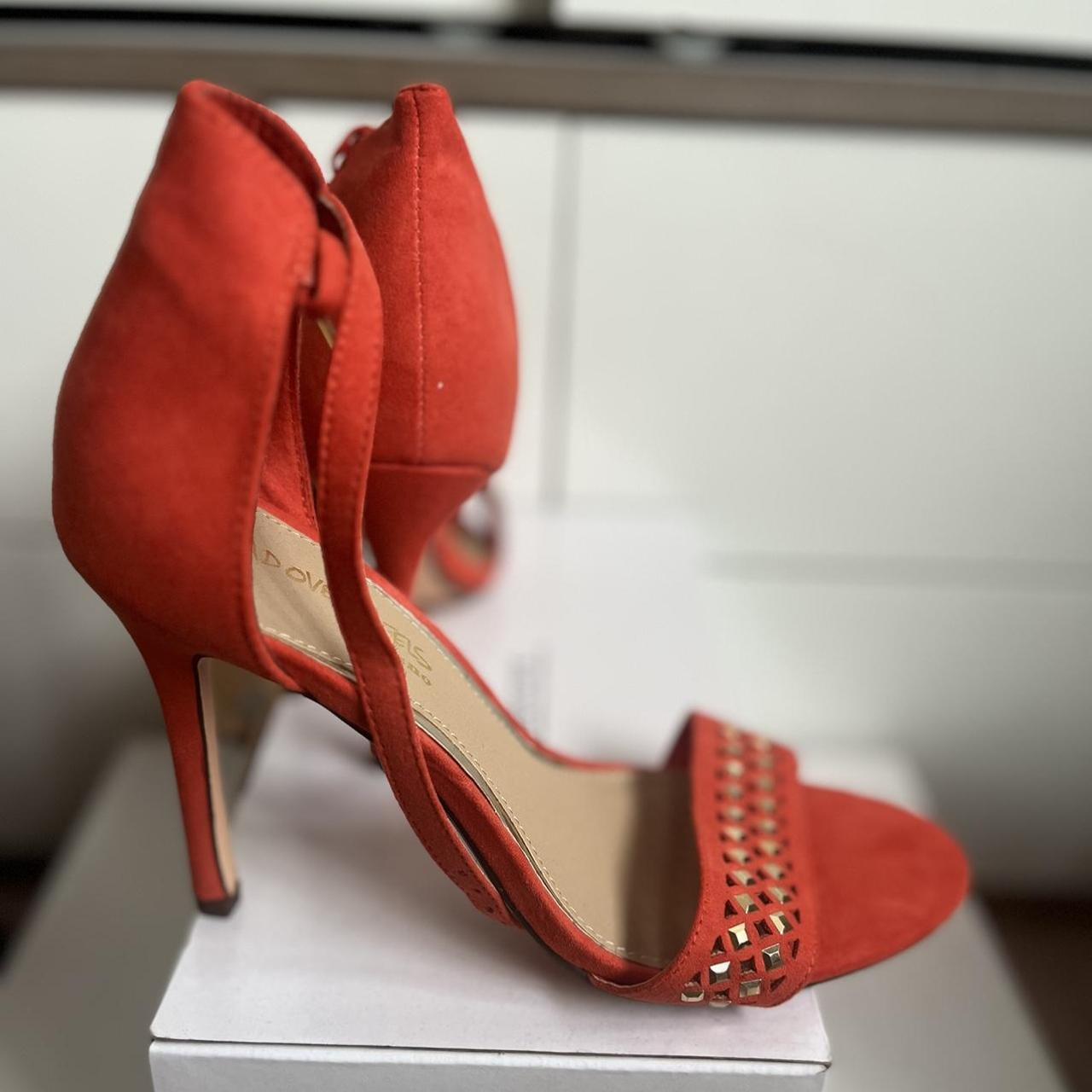 Dune red sandals with gold detail size 6 brand Depop